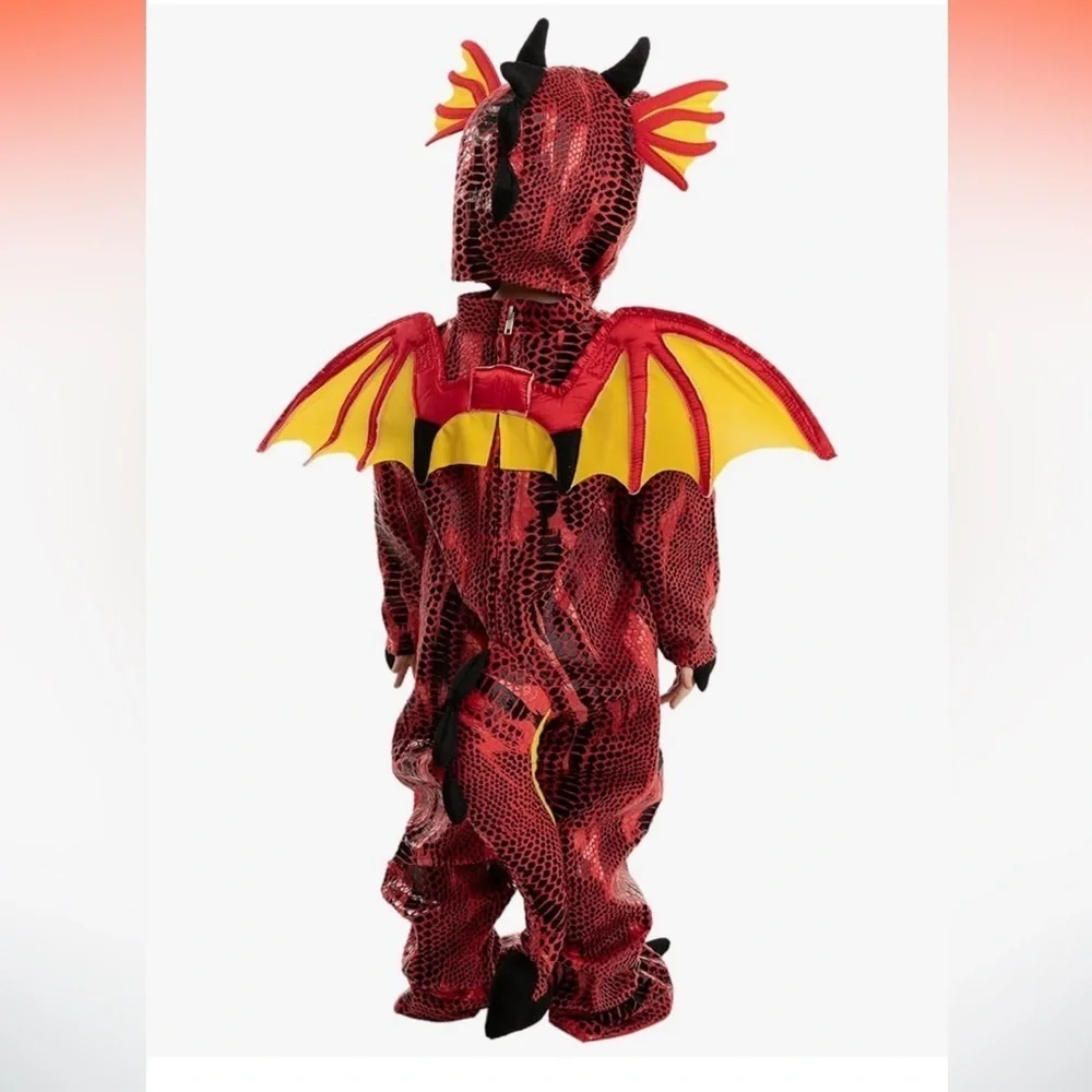 NWT Red Dragon Costume with Egg  6-12 months Halloween Dress Up Party